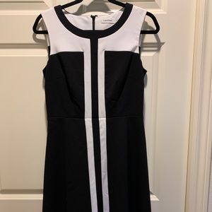 Calvin Klein Black and White Dress